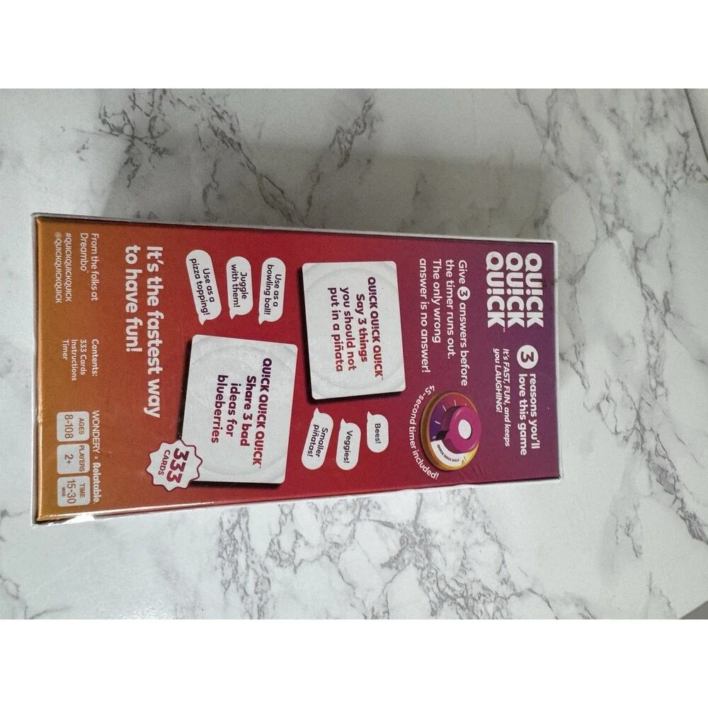 Relatable Quick Quick Quick! Timed Word Card Game, 2+ Players, Ages 8-11